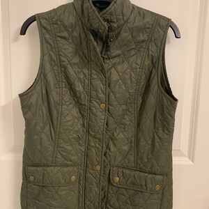 Barbour Olive Quilted Vest